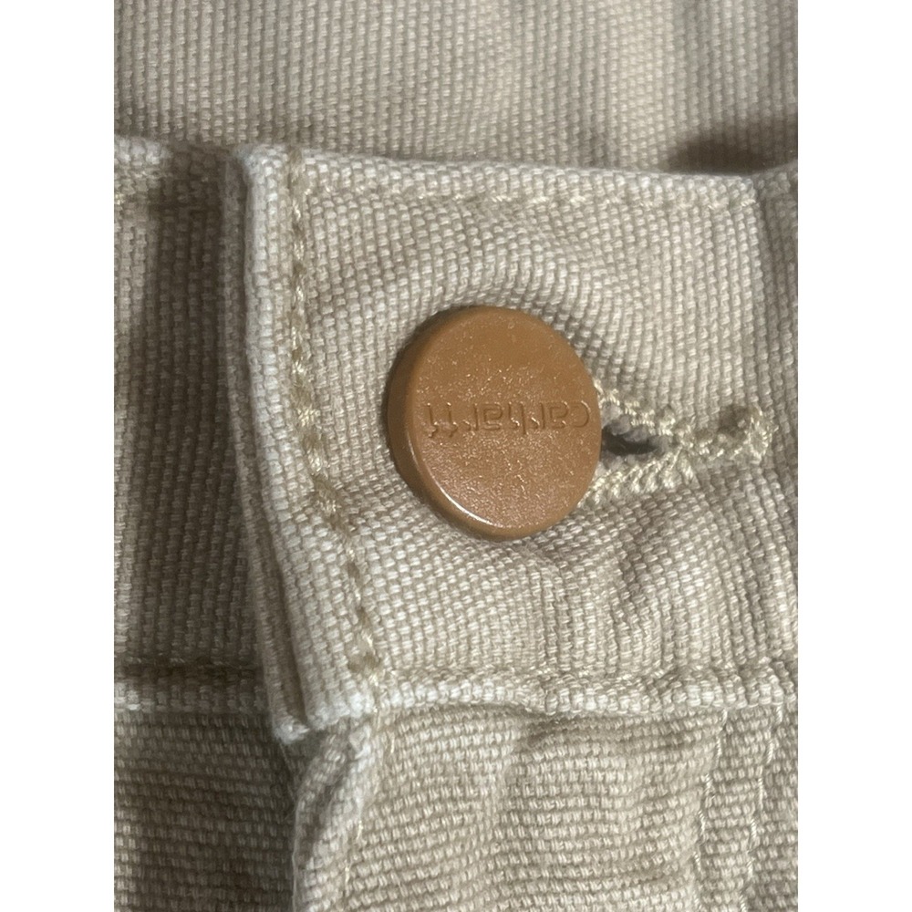 Carhartt Cargo Pants Mens 42x30 Tan FRB 159 Carpenter - Picture 7 of 16